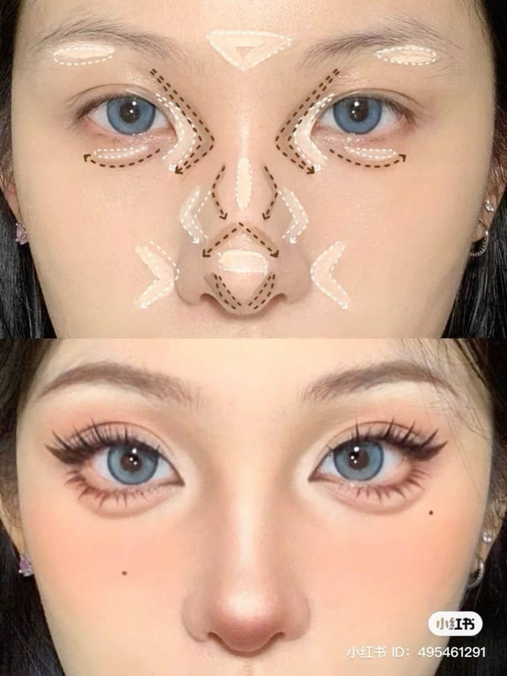 cac buoc makeup douyin co ban