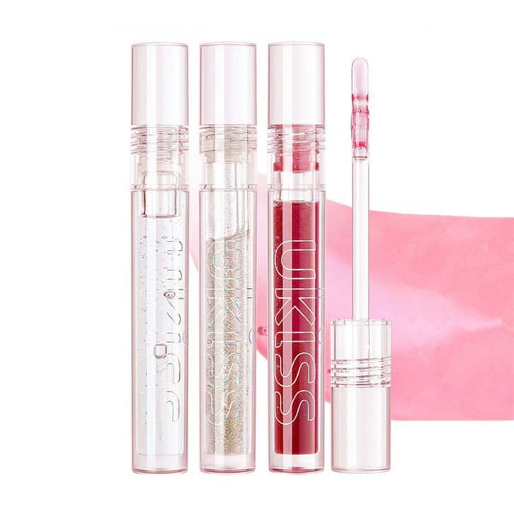 Review các loại son bóng không gây dính môi đáng mua nhất 2026 8 son bong ukiss star jelly ice lip oil